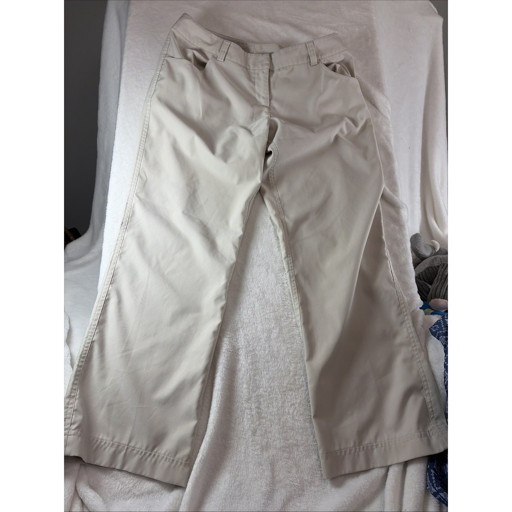 Adidas Clima Lite Women's Size 8 Khaki Pants Cool Breathable‎ Chic Comfort